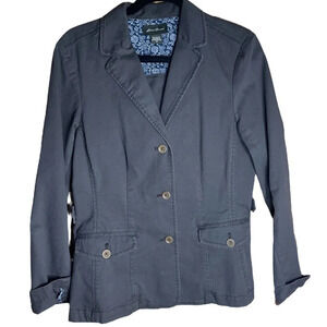 Eddie Bauer Women's Green Button Down Fall Spring Jacket Size 10